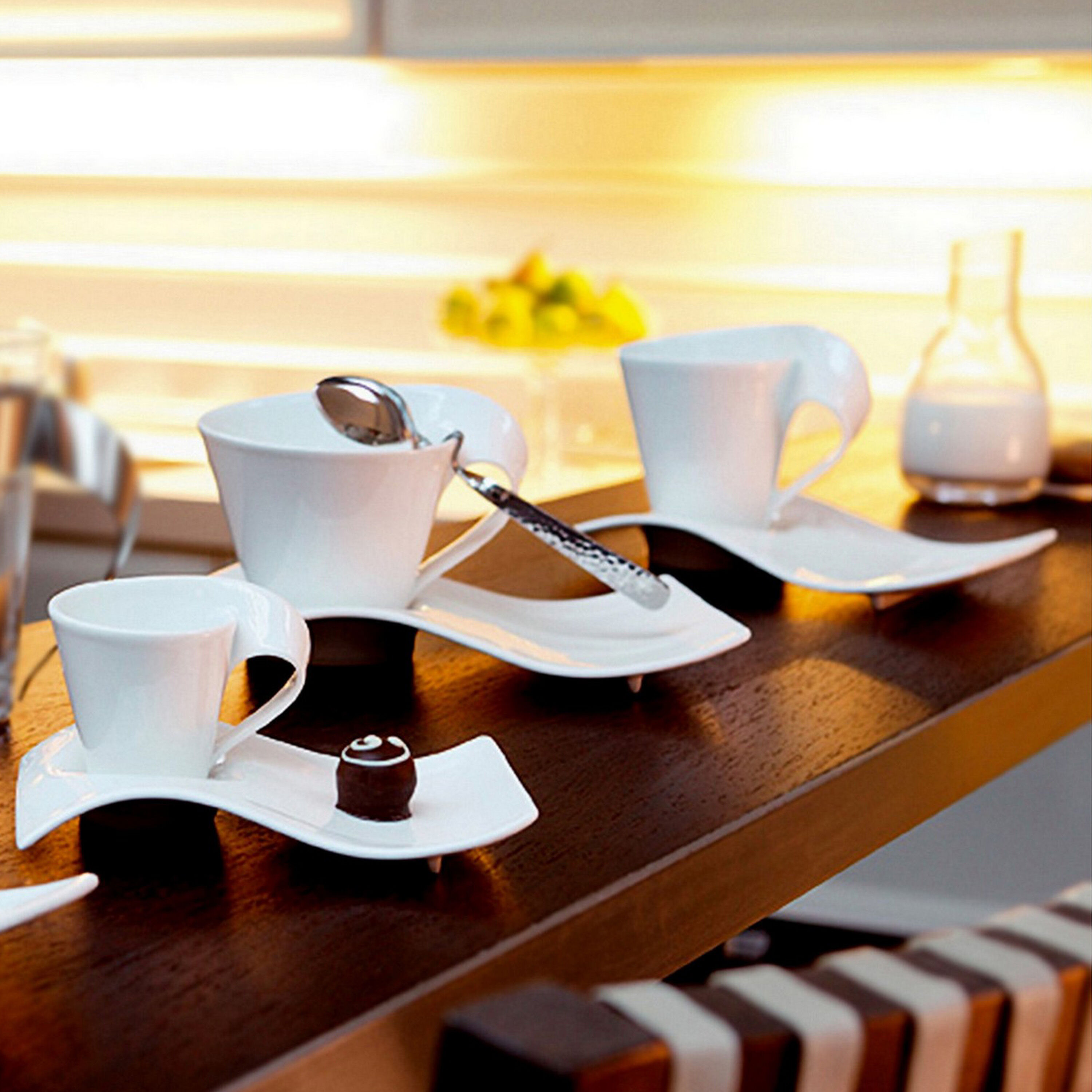 NewWave Coffee set White, Premium Porcelain