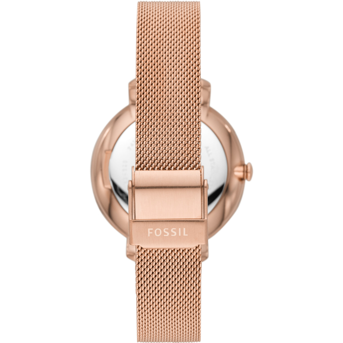Montre Fossil femme acier doré rose milanais