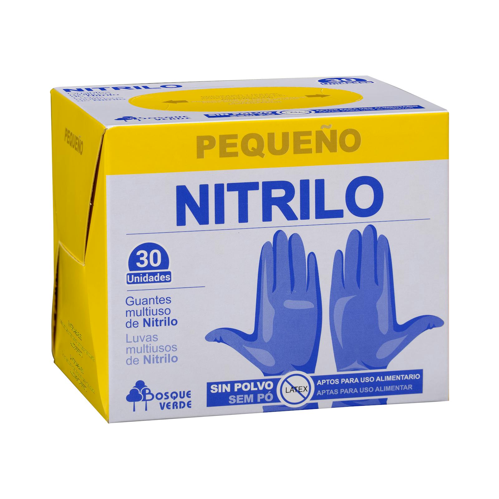 Gants en nitrile vert forêt, taille S