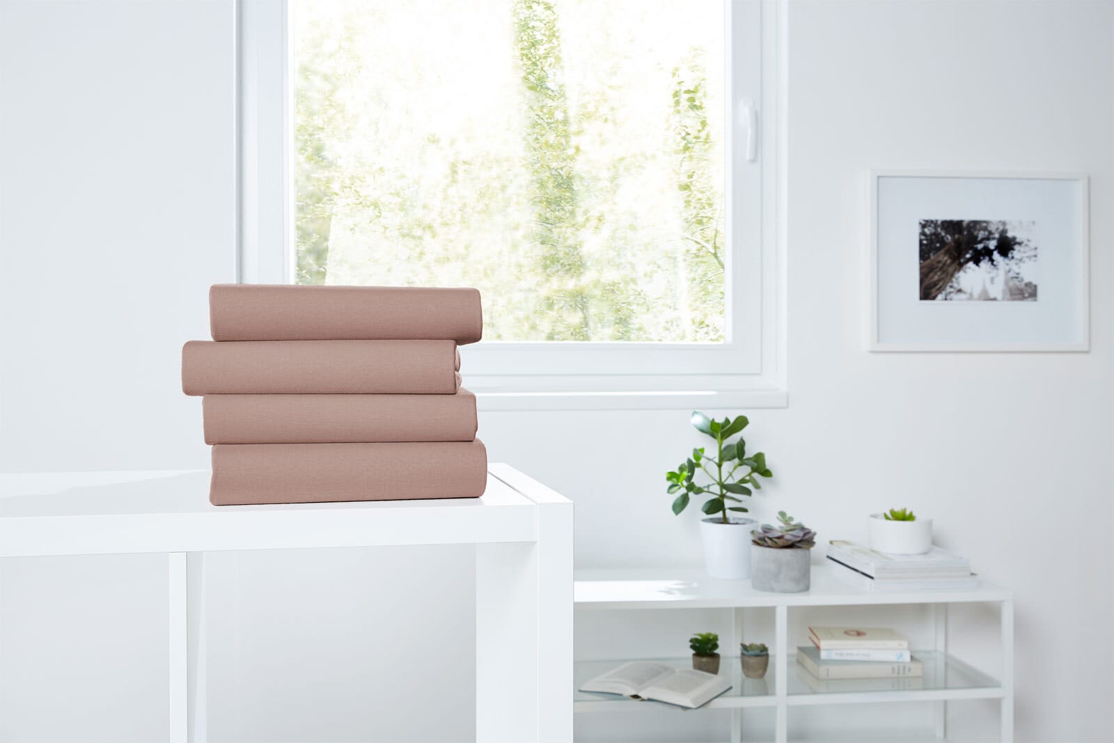 Vario Spannbetttuch 180/200 x 200 cm nougat
