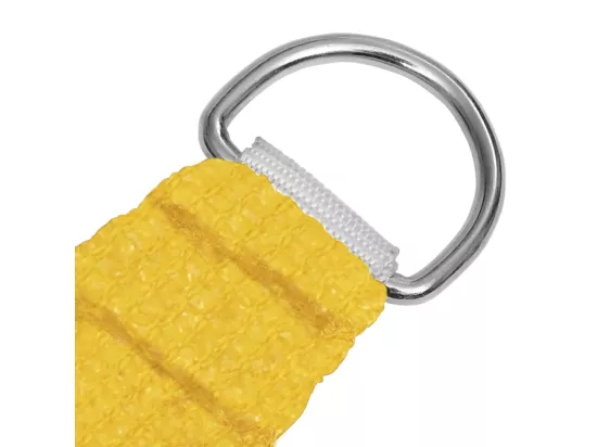 Voile d'ombrage 160 g/m² Jaune 3x4x5 m PEHD