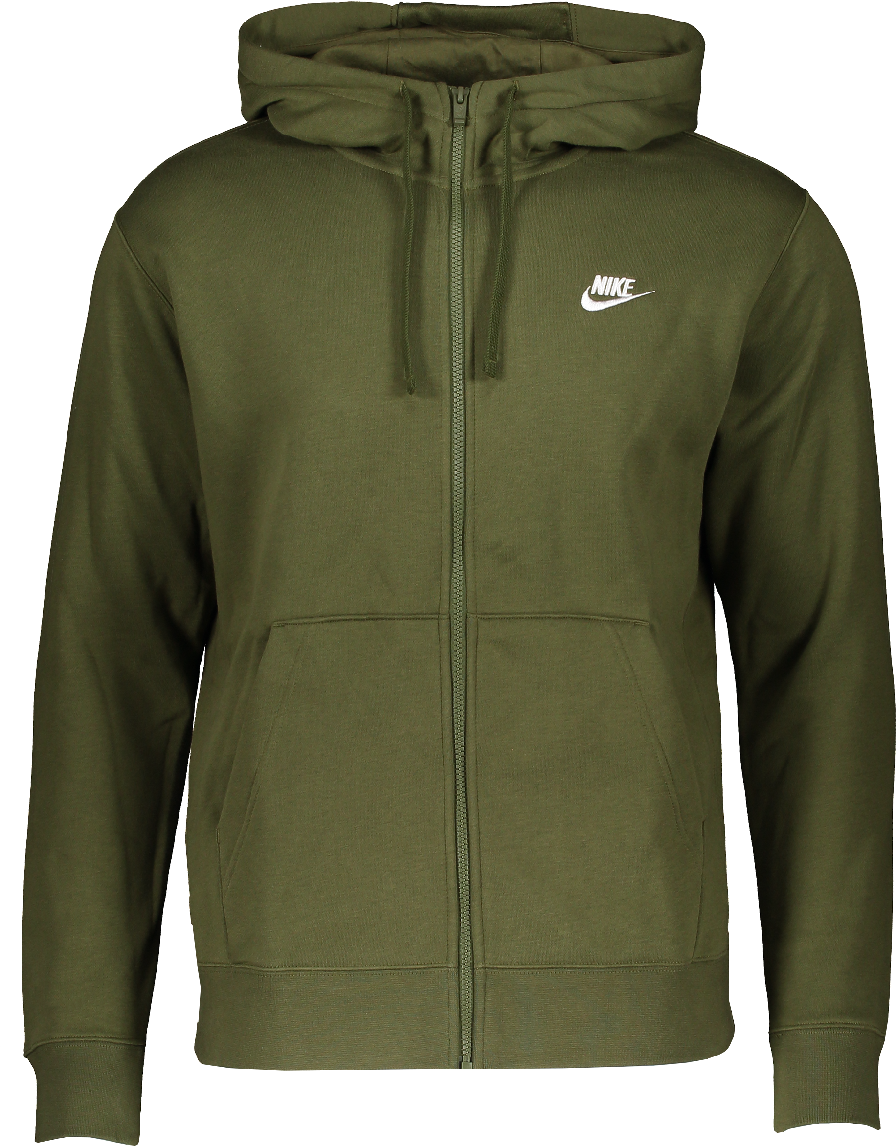 Nike Club Fleece Kapuzenjacke Grün Weiss F327