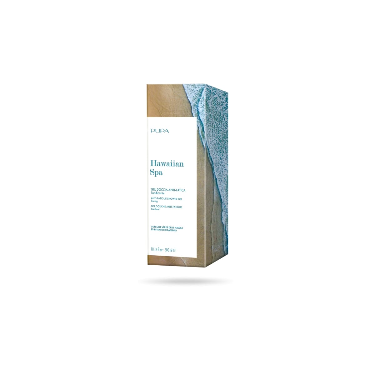 Pupa Hawaiian Spa Gel Douche Anti-Fatigue A Base de Sel Vert d’Hawaï et Extrait de Bambou