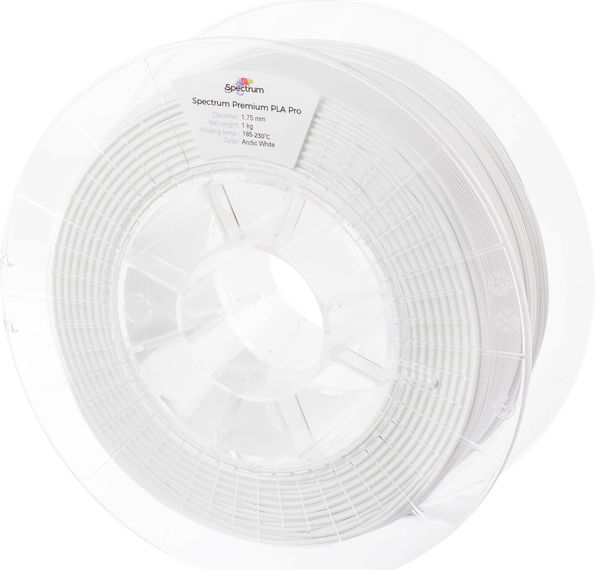 Spectrum  PLA Pro Arctic White, 1,75 mm / 1000 g    Haltbares und schlagfestes PLA Filament in Arctic White