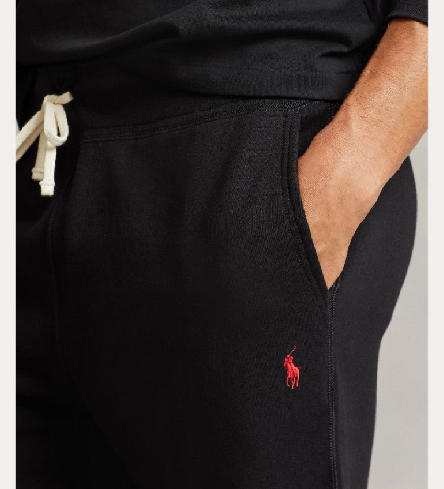 Calças de fato de treino Ralph Lauren em lã preta
