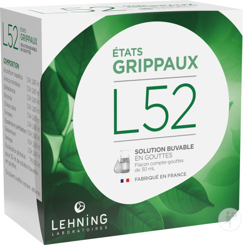 Lehning L52 États Grippaux Solution Buvable En Gouttes 30ml