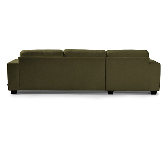 Ecksofa, links, moosgrün