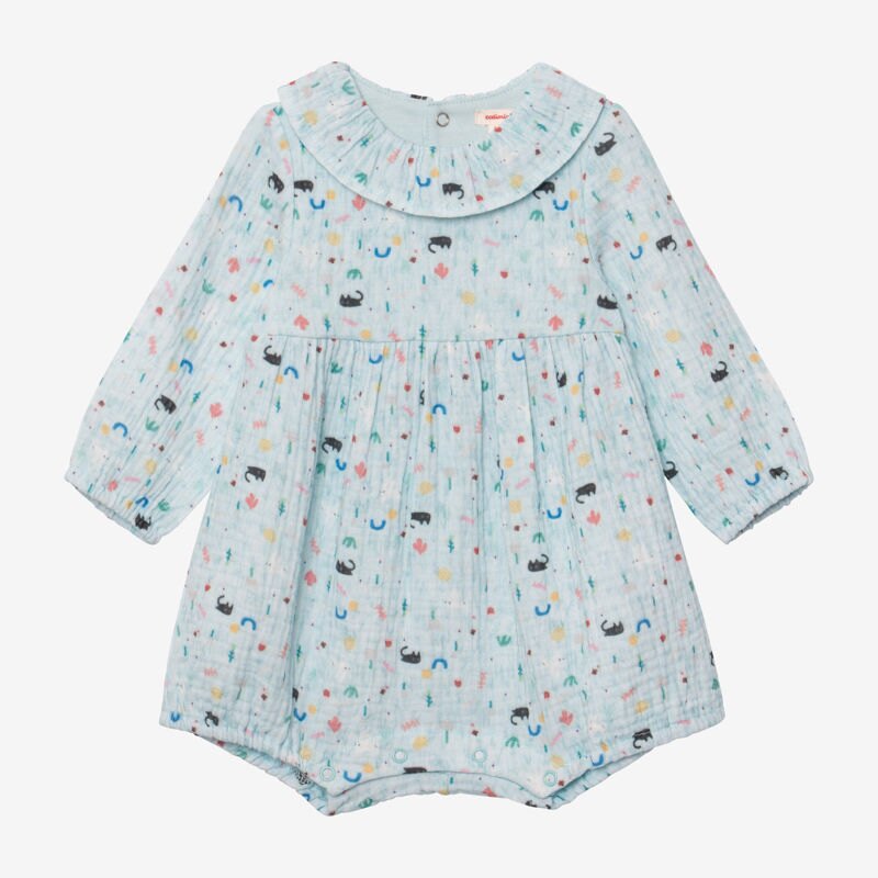 Combi courte bébé fille imprimée Catimini Aucune nuance