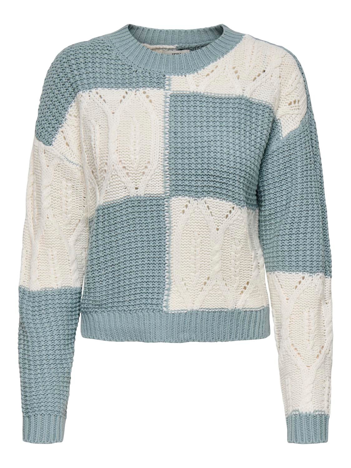 JDYJUSTY Strickpullover Silver Blue