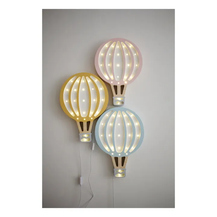 Little Lights Lampe à poser Montgolfière | Rose pâle