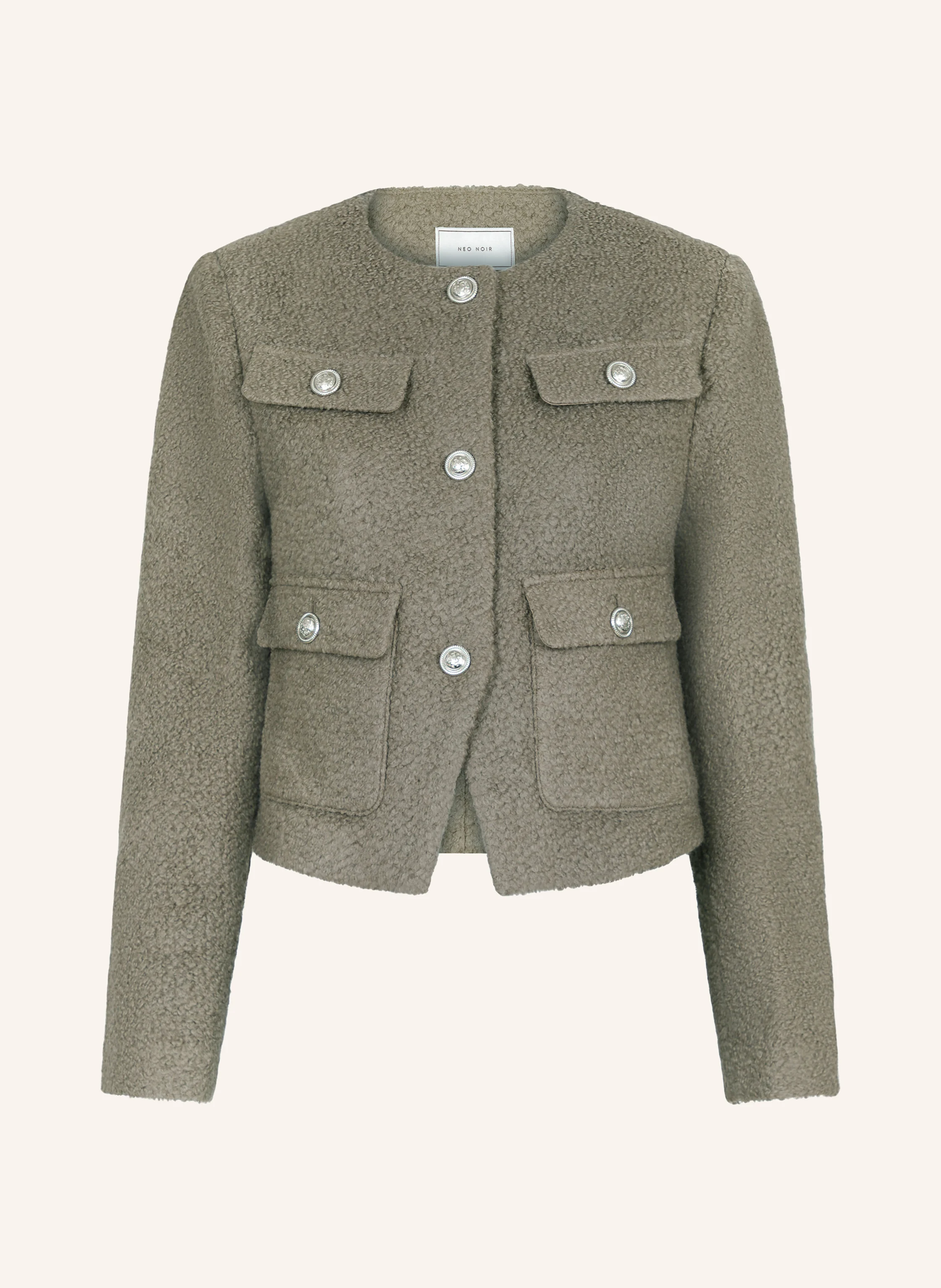 NEO NOIR Kastenjacke HOLLY aus Teddyfell