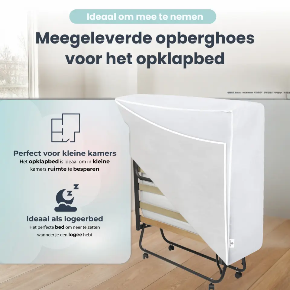 Troonz Vouwbed Verona - Opklapbed - Logeerbed - 120x200