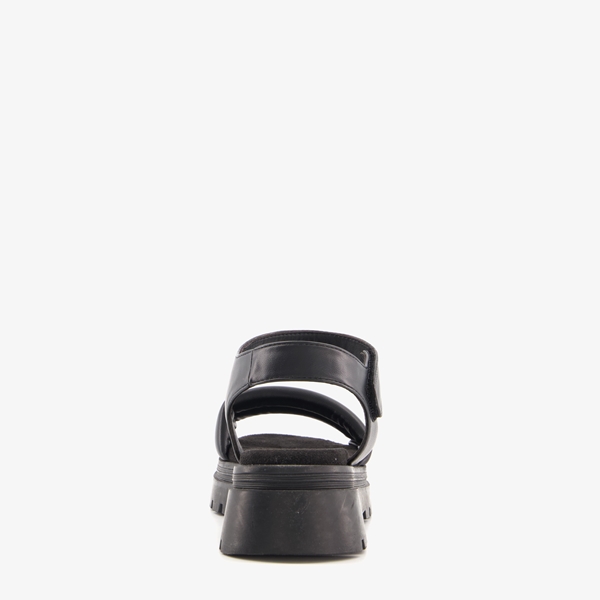 Blue Box dames sandalen met plateauzool zwart