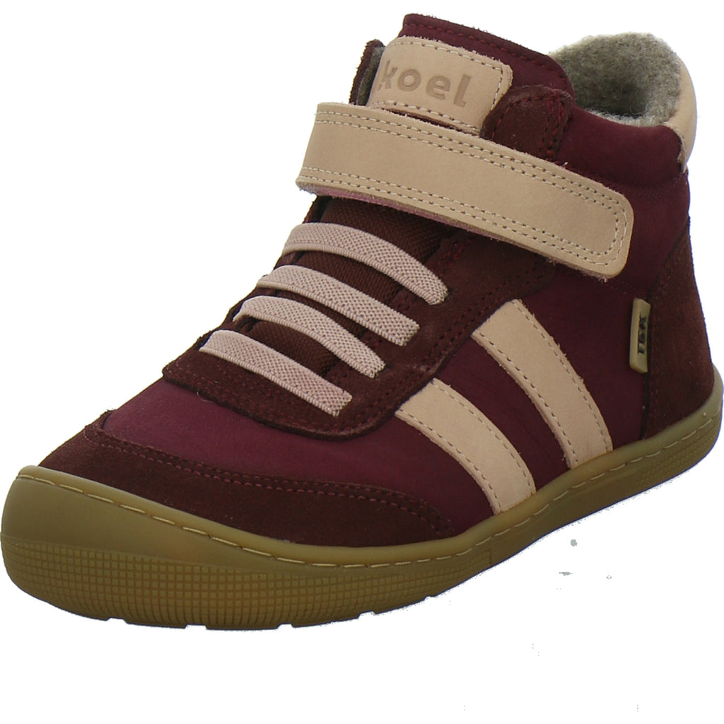 Koel Stiefel ungefüttert Mädchen Barefoot Tex Bordeaux