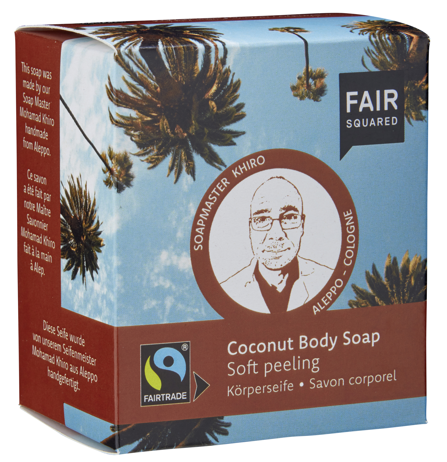 Fair Squared Body Soap Coconut Soft Peeling 80 g