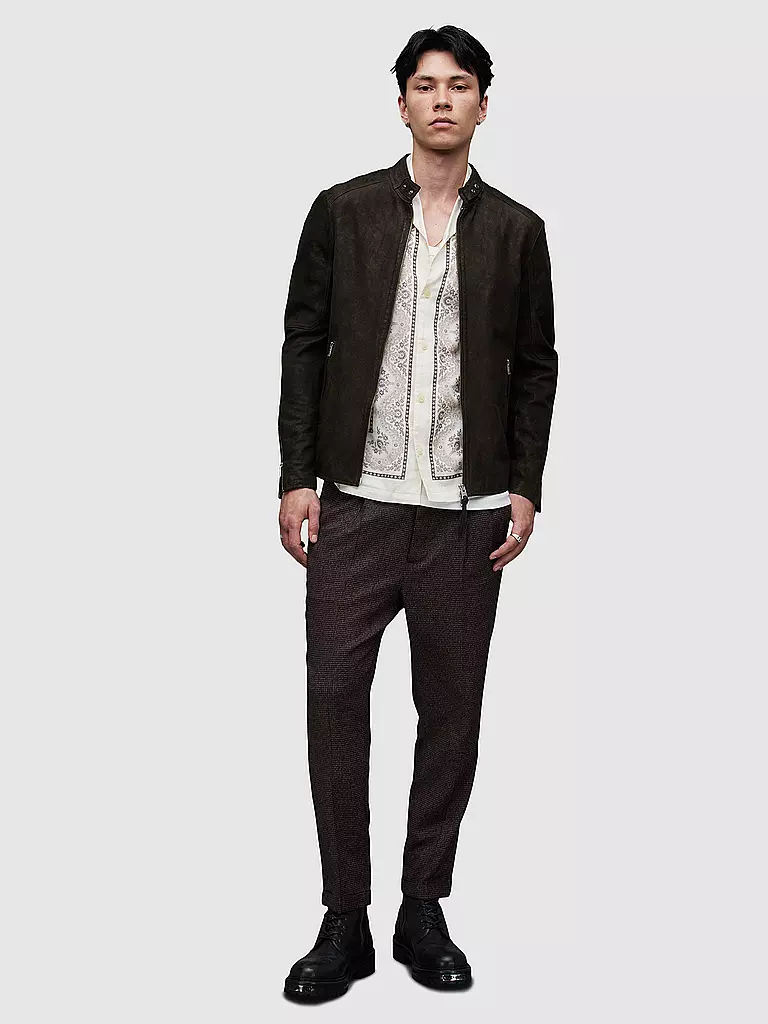 ALLSAINTS Lederjacke CORA grau