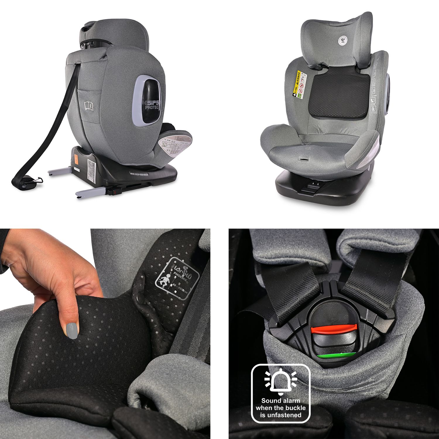Lorelli Kindersitz Phoenix i-Size Isofix Gruppe 0+/1/2/3 (40-150cm) Top Tether beige