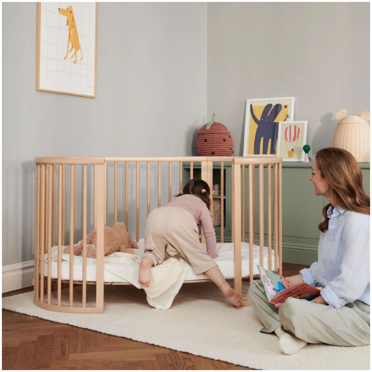 STOKKESTOKKE   Sleepi V3 inkl Matratze natur