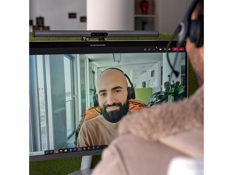 4smarts Webcam 2in1 LightBar Pro Monitorlampe mit FullHD Webcam