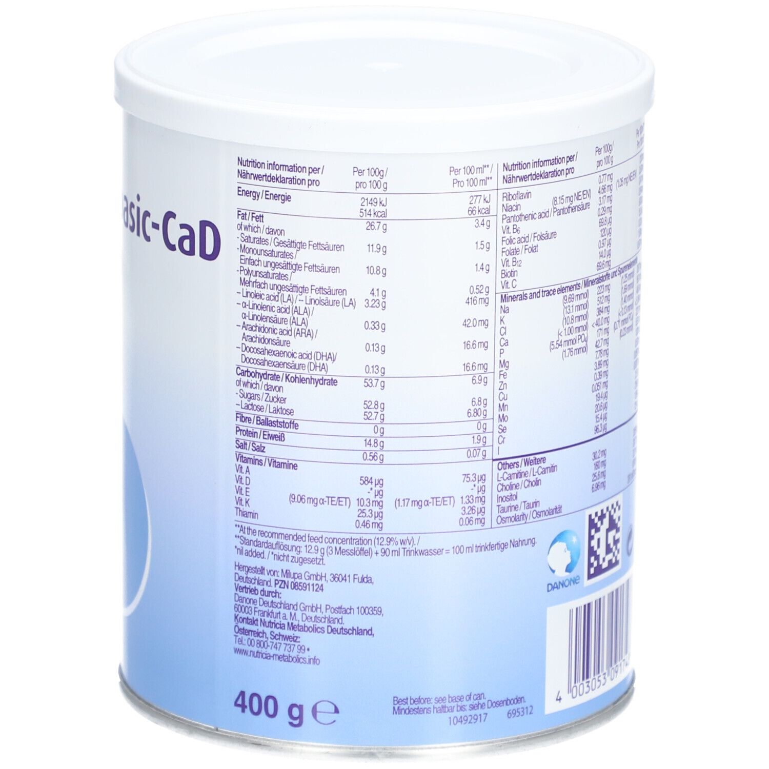 Milupa basic-CaD
