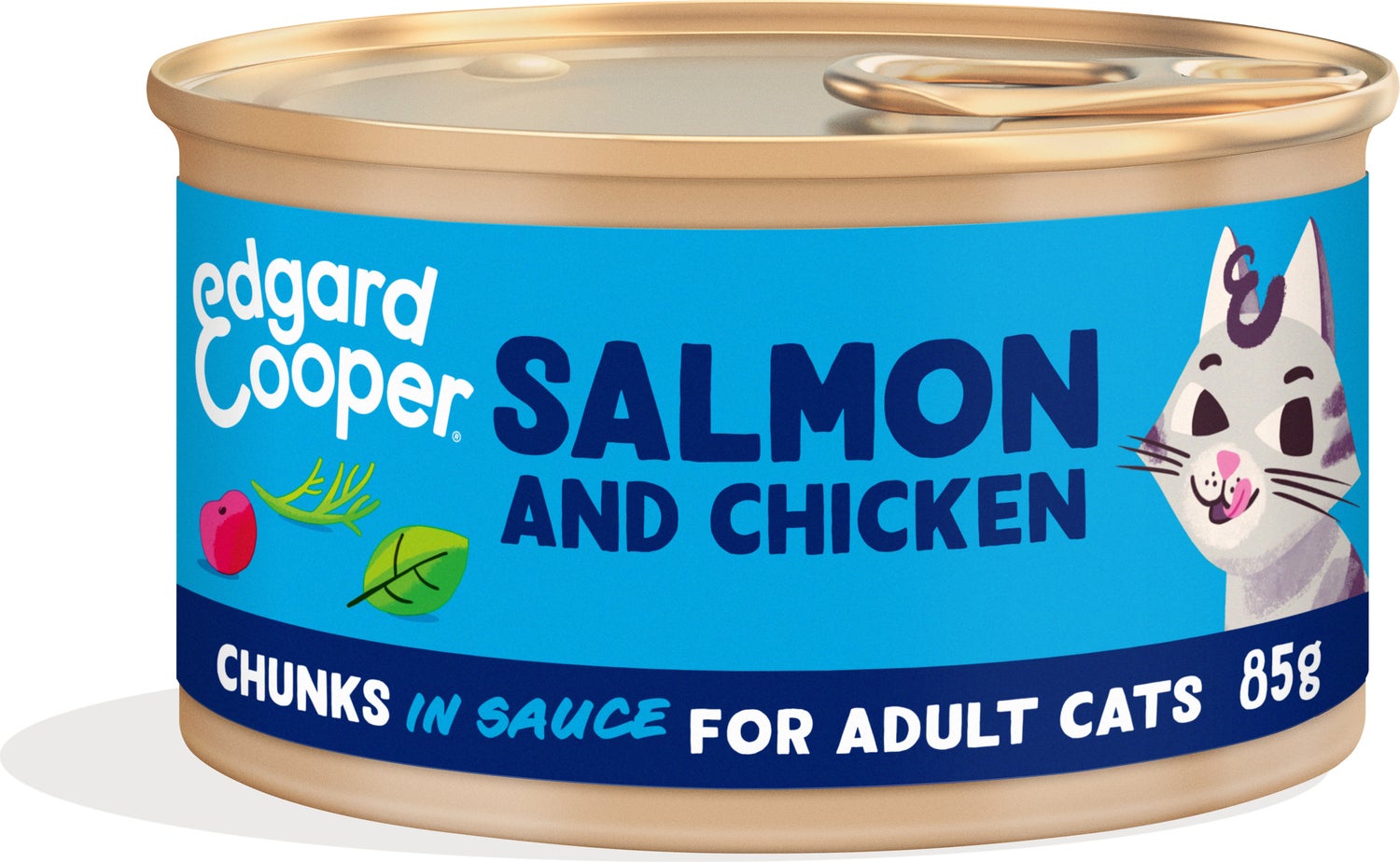 Edgard & Cooper kattenvoer chuncks in saus zalm/kip adult 85 g