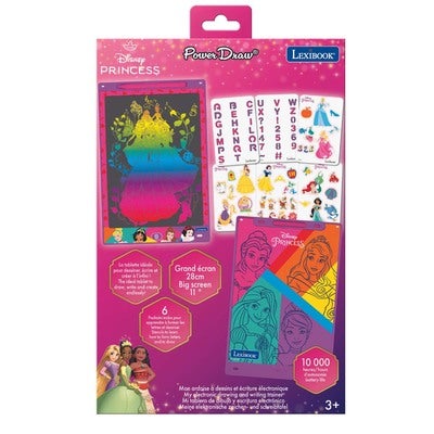 Lexibook Disney Princess Tegnebrett med Sjablongmaler
