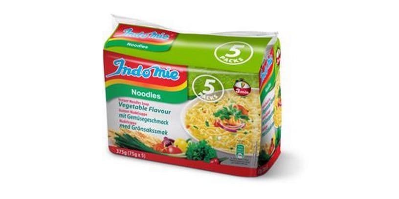 Indomie Noodles Gemüse 5 x 75 g Instant-Nudelsuppe mit Gemüsegeschmack