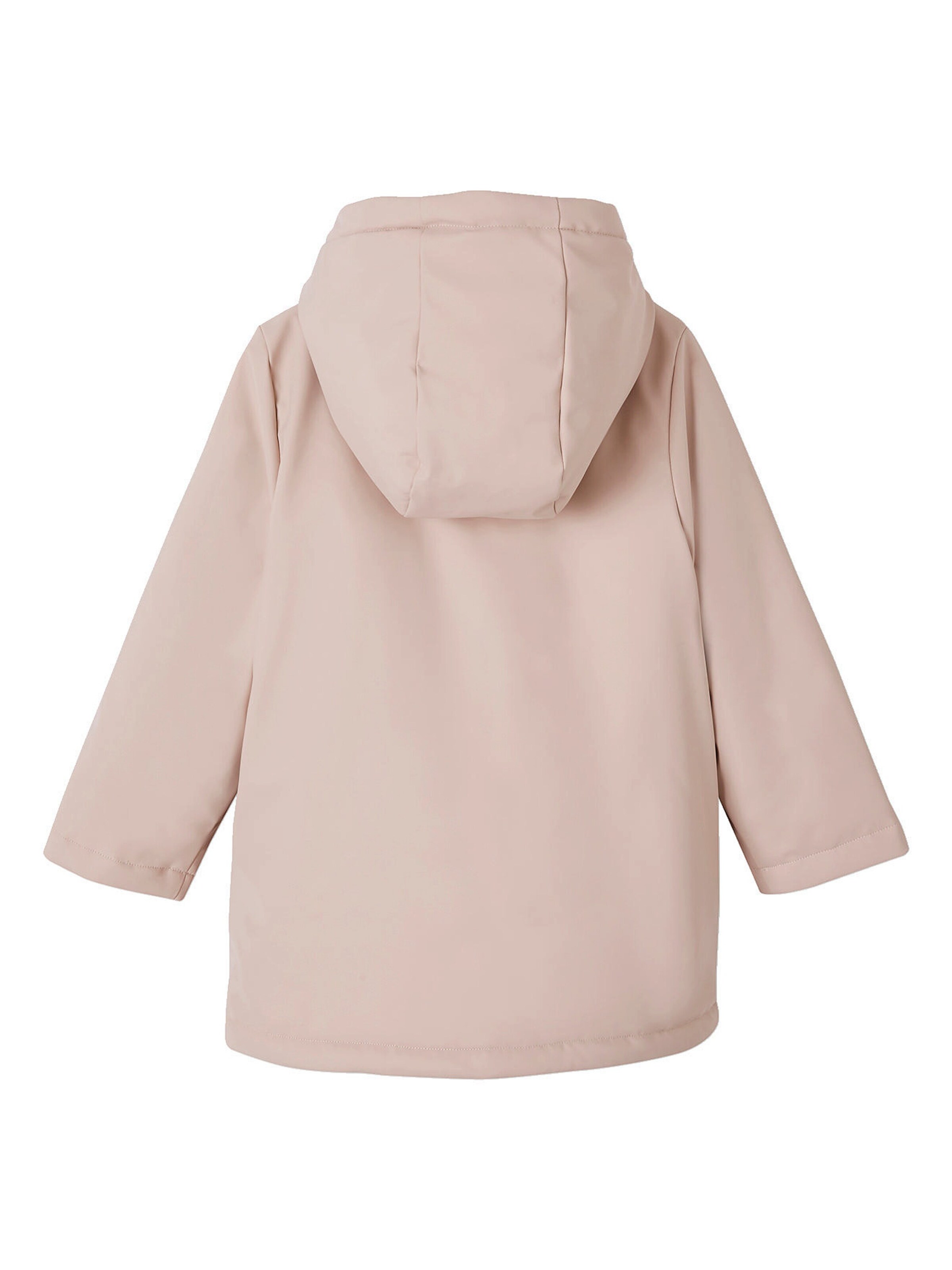 Vertbaudet Mädchen Regenjacke mit Kapuze & Teddyfleece-Futter hellrosa
