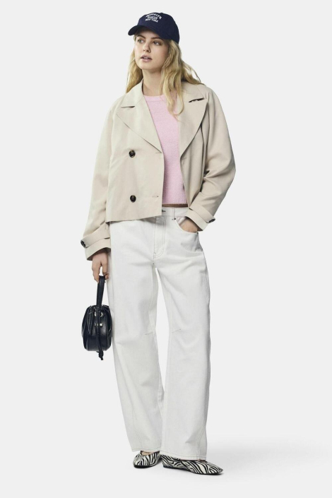 Pieces beige dames jas