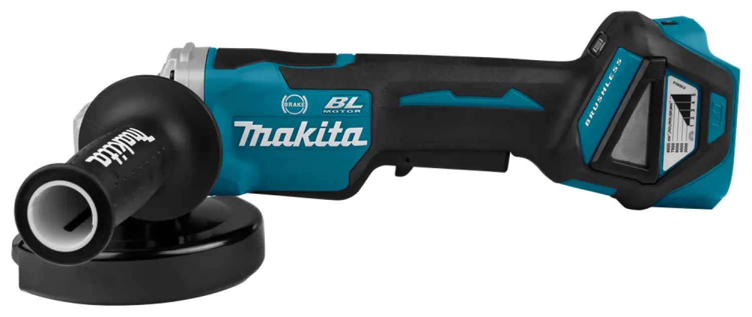 Makita DGA518ZJU 18V Li-Ion Accu AWS haakse slijper body in Mbox - 125mm - koolborstelloos
