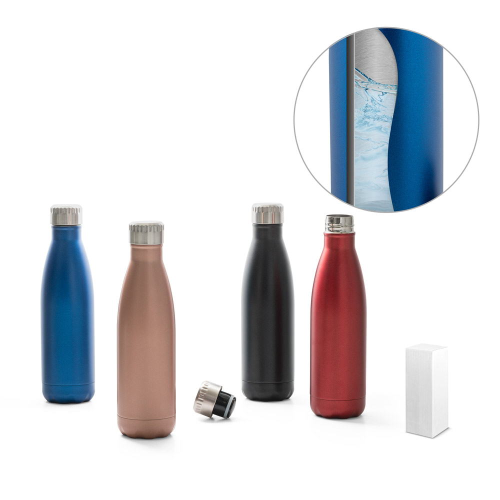 hi!dea 94771 - Bouteille en acier inoxydable 500 mL