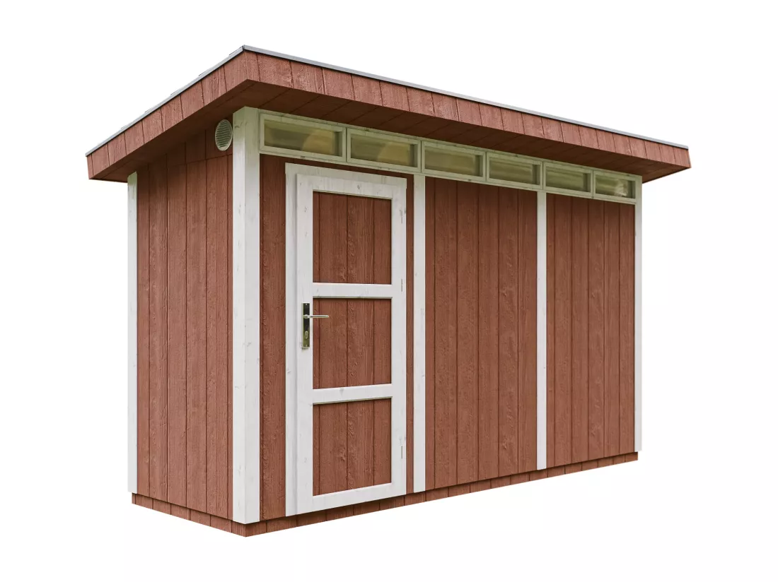 Abri de Jardin Qualité Premium 4m² /L161xL412xH239 cm - Timbela M902-REDWOOD RED
