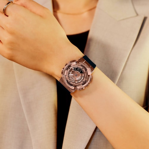 Montre G-Shock Femme GM-S110PG-1AER Noir Rose