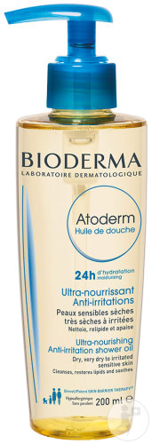 Bioderma Atoderm Huile De Douche Lavante Anti-Irritations Peaux Sèches À Atopiques 200ml