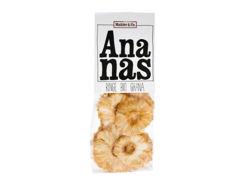 Mahler & Co. Bio Ananas Ringe 125 g Bio-Ananasringe