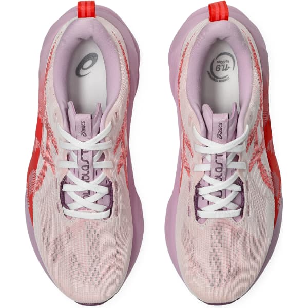 Chaussure running ASICS NOVABLAST 5 W WHITE/CORAL REEF