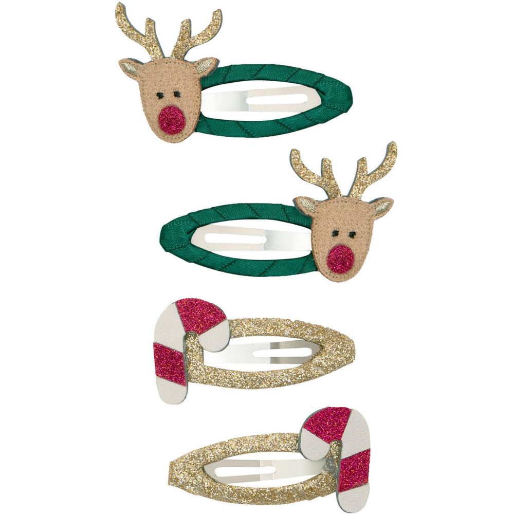 Køb Mimi & Lula 4 Hårspænder - Rudolph & Candy Christmas