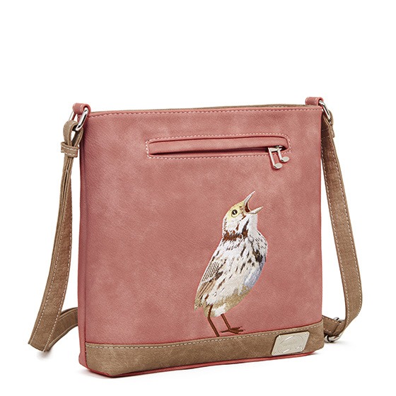 Hi-di-Hi Appetizer Crossbody Bag Pink/ Brown