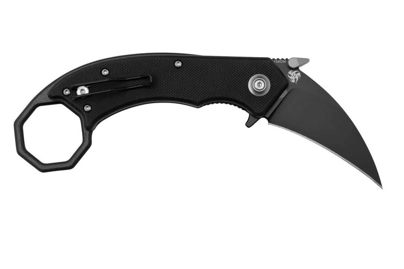 Böker Plus HEL Karambit 01BO515, 154CM, All Black zakmes, Alessandra De Santis design