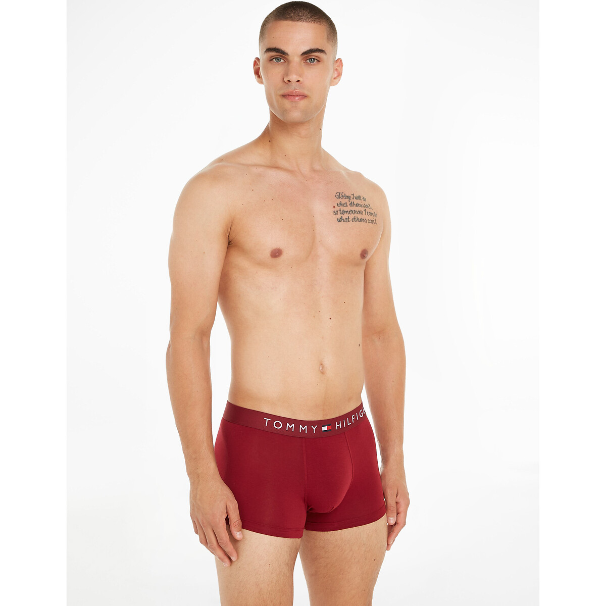 TOMMY HILFIGER<br>Conjunto de 3 cuecas boxer lisas