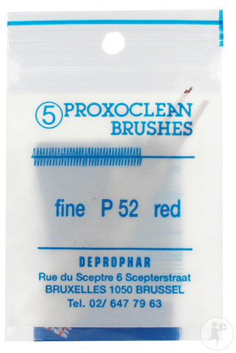 Deprophar Proxoclean Brosse Fine 20mm Rouge 5 Pièces (P52)