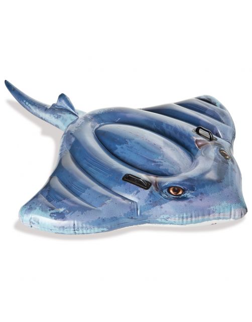Intex Rog - Luchtbedden - 188X145 cm Grijs Blauw