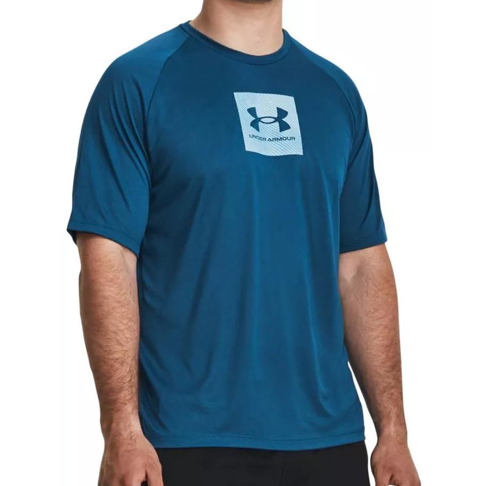 Under Armour T-shirt Bleu Homme Under Armour Tech Prt