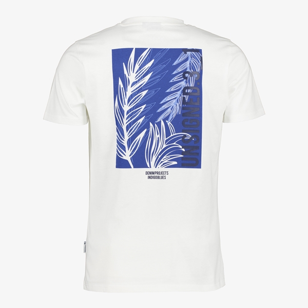 Unsigned heren T-shirt wit met backprint
