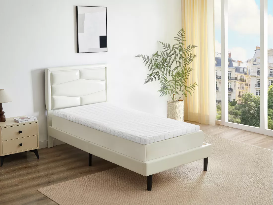 Surmatelas 80 x 200 cm mémoire de forme grand luxe ép.5cm - RAMA de YSMÉE