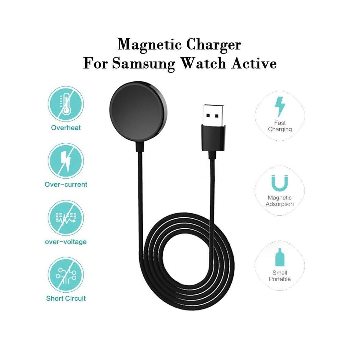 Laddare för Samsung Galaxy Watch 3/4/5 Active 1/2