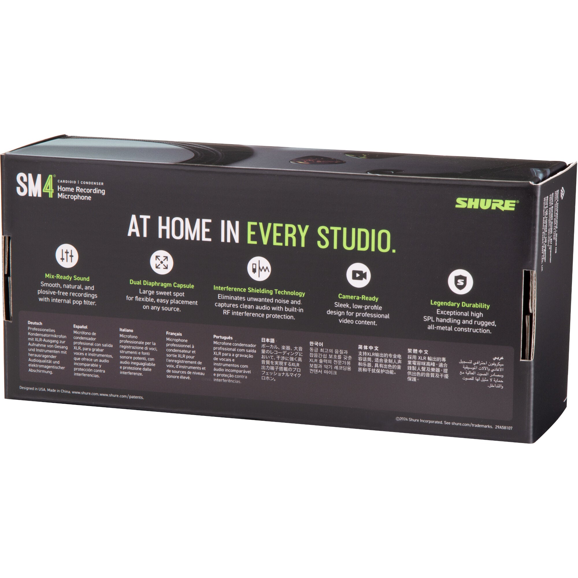 Shure SM4-K grootmembraan condensatormicrofoon