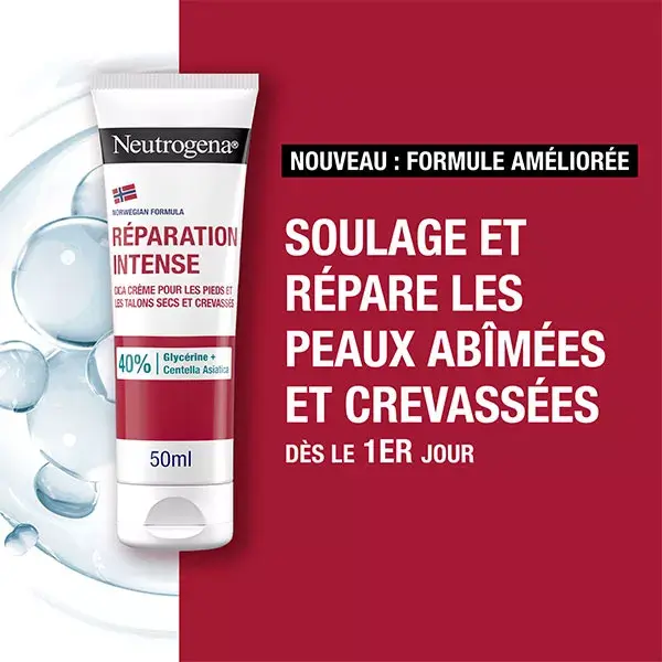 Neutrogena Réparation Intense Crème Hydratante Pieds et Talons Abîmés 50ml