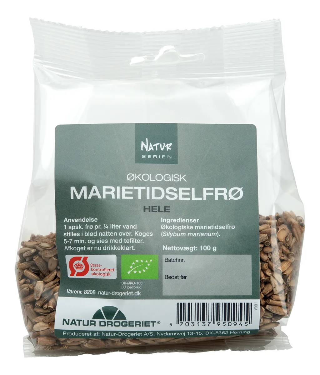 Natur-Drogeriet Marietidselfrø Hel Ø - 100 g.