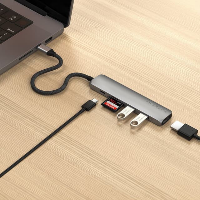 Satechi 6-i-1 USB-C multiport-adapter (space grey)